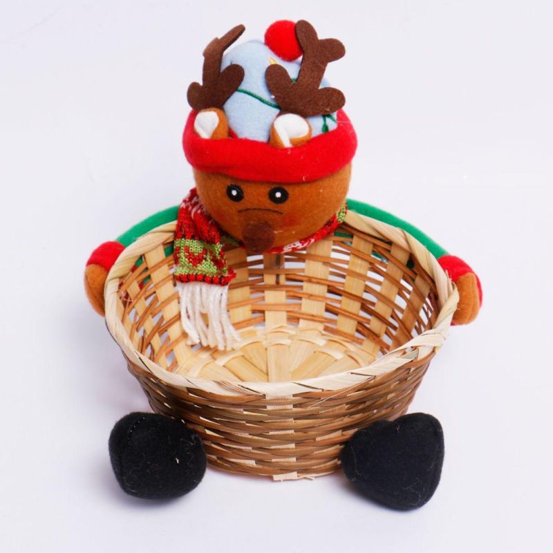 Christmas Fruit Basket Hanging Decor for Holiday Wedding Party Decoration Supplies Hook Ornament Craft Gifts