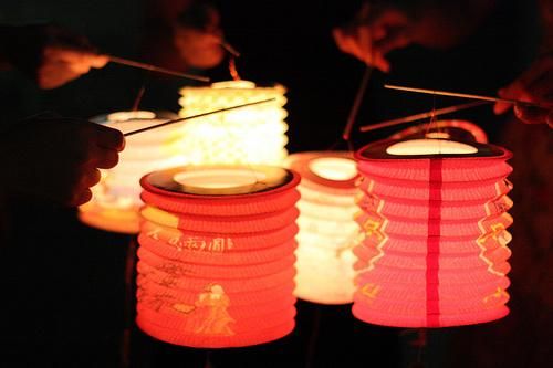 Cylinder Paper Lantern for Candle Use