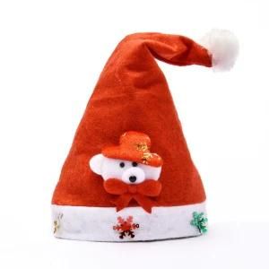 Christmas Hats Adult Kids Santa Clasuse Hats Red LED Light Christmas Cap for Christmas Day Costume Cosplay Party