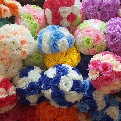 New Products Valentine&prime;s Day Roses Artificial Flower Wall Wedding Decoration Rose Flower Ball