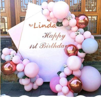 Balloon Arch for Wedding Birthday Decoration Balloon Arch Kit Promotional High Quality Cheap Latex Pink Gray Balloon Garland Kit Set