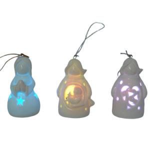 Christmas Tree Pendant Lamp, Ceramic Santa Claus Pendants for The Christmas Tree