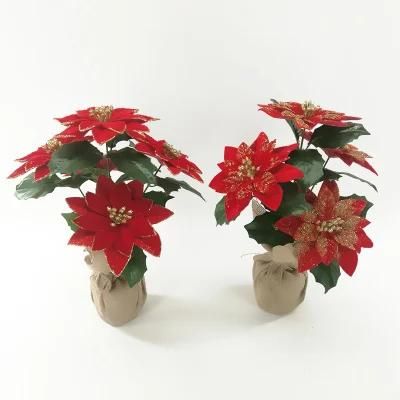 Artificial New Design Artificial Flowers for Christmas Decoration