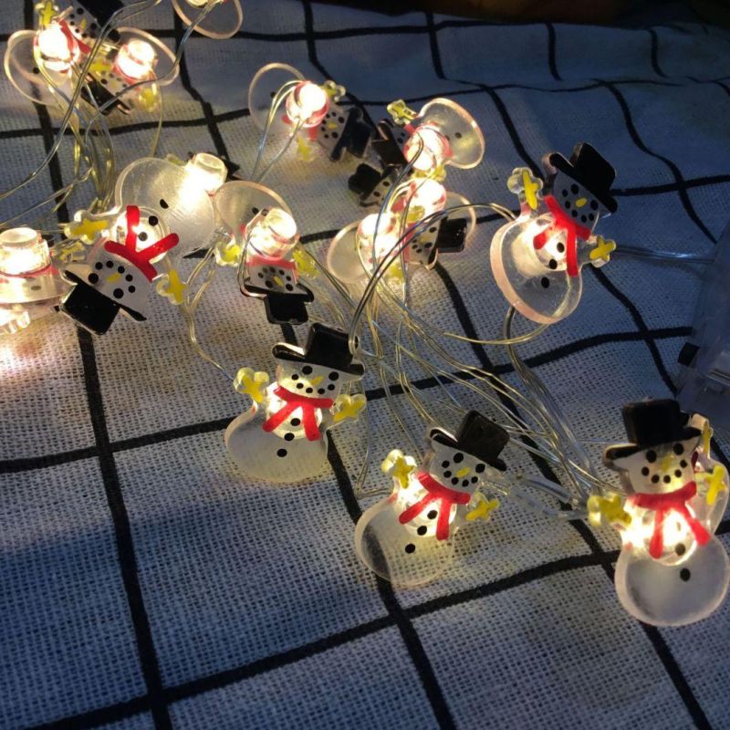 Holiday Spirit Christmas Lights LED String Lights Party Home Garden Bedroom Outdoor Indoor Wall Decorations Santa Claus Christmas Tree Decorative Lights