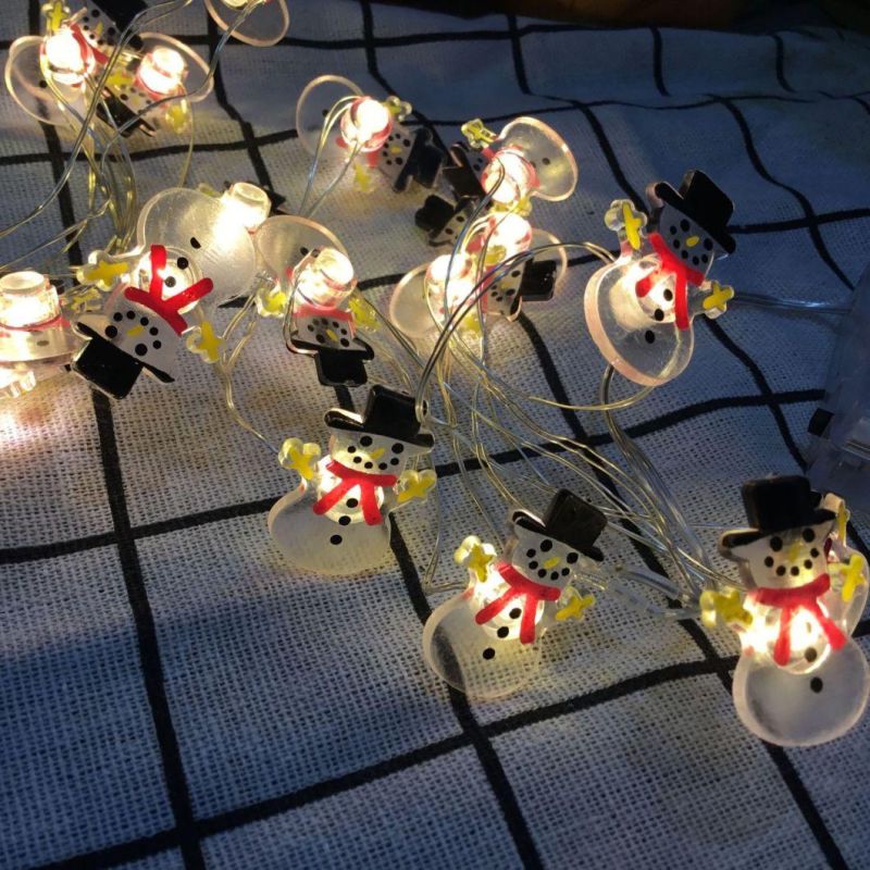 Holiday Spirit Christmas Lights LED String Lights Party Home Garden Bedroom Outdoor Indoor Wall Decorations Santa Claus Christmas Tree Decorative Lights