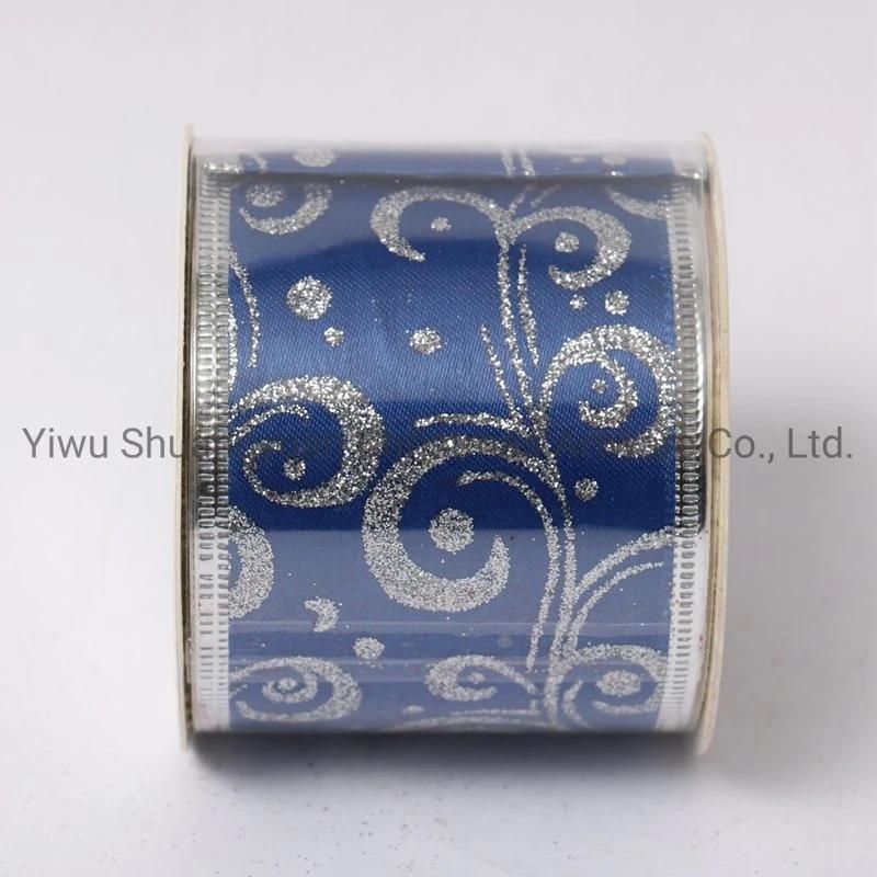Christmas Ribbon Decor for Holiday Wedding Party Decoration Supplies Hook Ornament Craft Gifts