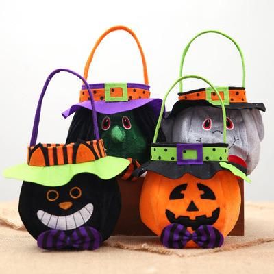 Trick or Treat Bags Pumpkin Halloween Kids Candy Handbag