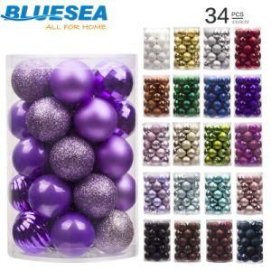 34 Christmas Balls Set 8cm Christmas Ornaments Christmas Tree Decoration Balls