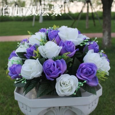 Artificial Flower Ball Plastic Roses with Base, Suitable for Our Store&prime;s Wedding Centerpiece Flower Rack for Parties Valentine&prime;s Day Home