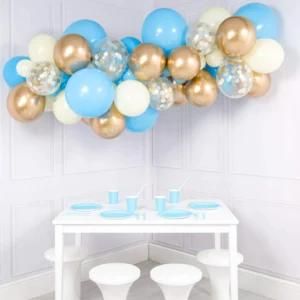 60PCS Latex Balloons Arch Garland Chrome Retro Kit