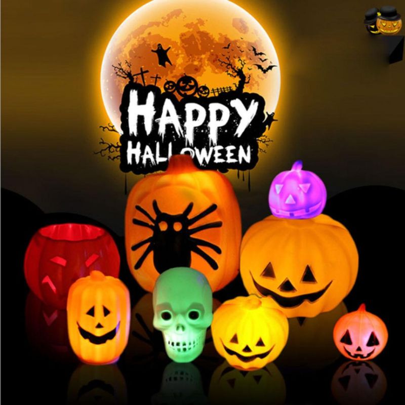 LED Pumpkin Halloween Pumpkin Lantern Light Thanksgiving and Halloween Decoration