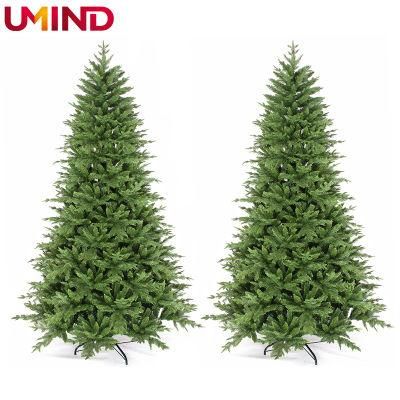 Yh2055 240cm Giant Pre-Lit Hinged Artificial Christmas Tree for Xmas Holiday Decoration Tree