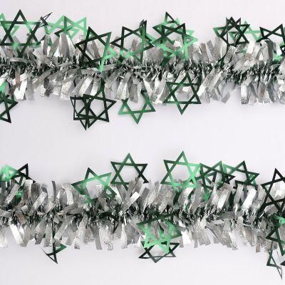 Pet Material Tinsel Garland with Ornaments Decorate Home Decoration