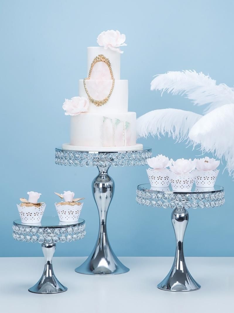 European Style Party Decoration Wedding Metal Round Cupcake Cake Stand