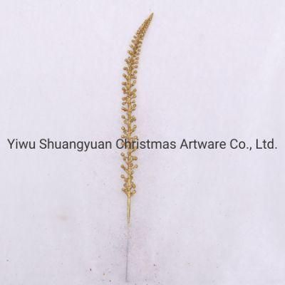 Gold Christmas Tree Branches Plastic Artificial Bare Branch for Christmas Decoration