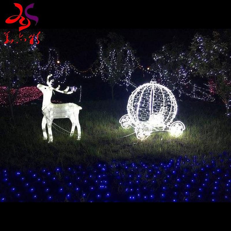 High Quality Aluminum Framech Christmas Decoration LED Ball Motif Light