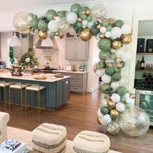 127PC Olive Green Balloon Garland Arch Kit Baby Shower Birthday Decoration
