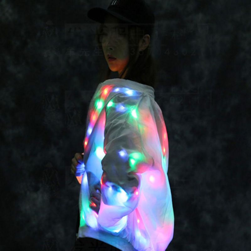 LED Jacket Lovers Baseball Clothes Colorful Night