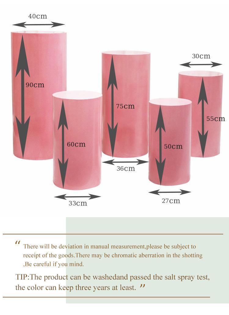 Wholesale Custom Colourful Cylindrical Platform Product Display Stand for Exhibition Scene Props