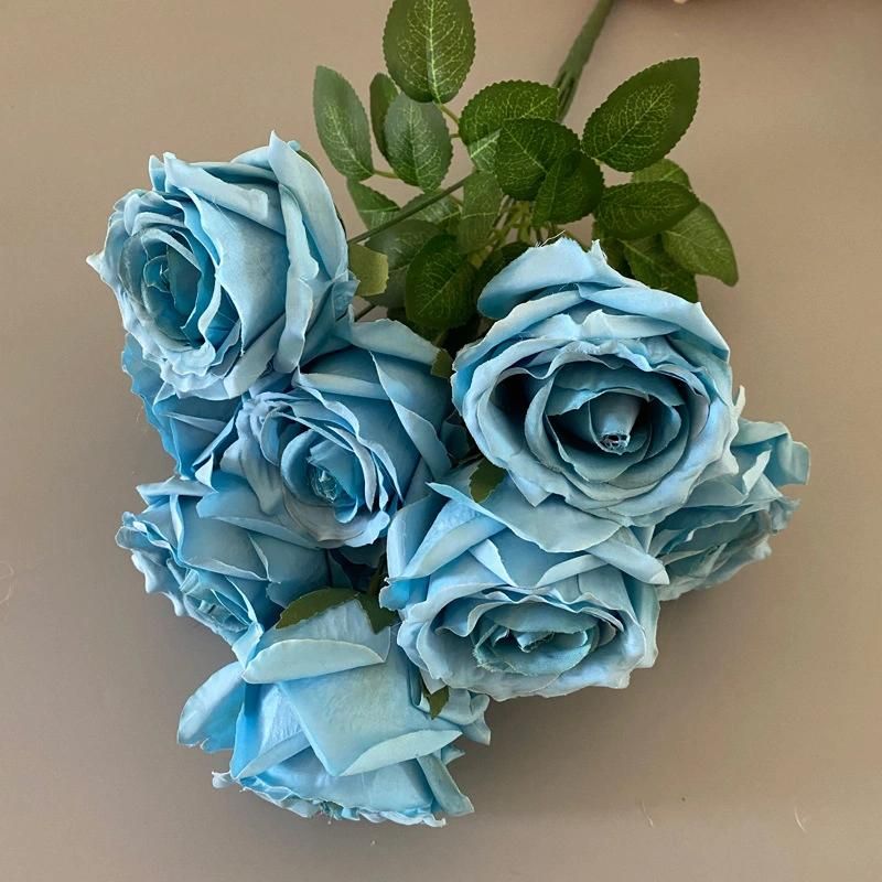 Hot Sales Wedding Decoration Flower Bunches Flowers Luxury Artificial Rose