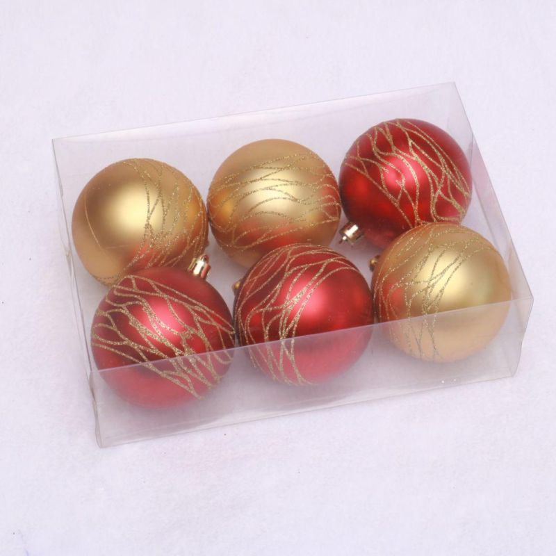New Design Plastic Ball Hanging Ornaments Christmas Decoration