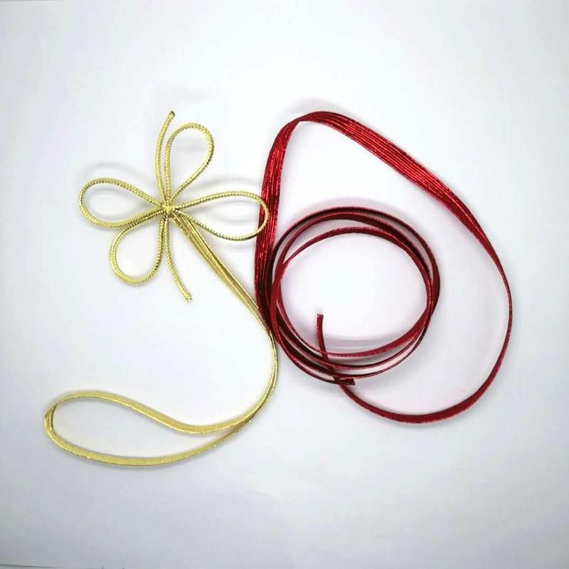 Metallic Stretch Loops, Elastic Cord Ribbon, Gift Box Bows