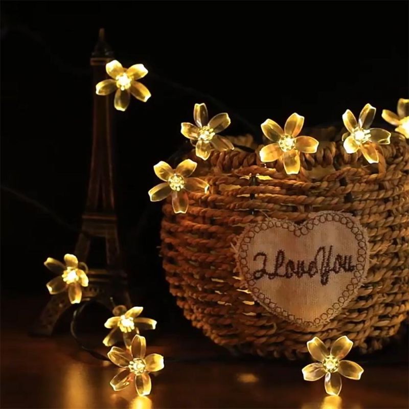 Cheap Price Wholesale Factory Direct Sale Lovey Multicolor Cherry Solar Light
