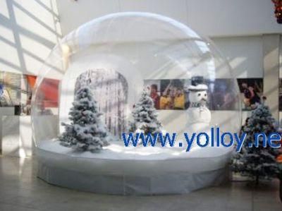 Clear Inflatable Christmas Human Size Snow Globe