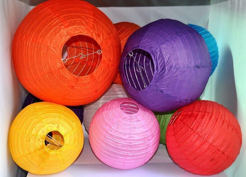 Assorted Round Paper Lantern Wedding Decoration