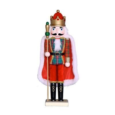 New Design Red and Green Soldier Decoration Christmas Nutcracker