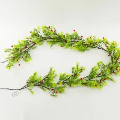 Artificial Vines Faux Silk Leaves Wreath Eucalyptus Greenery Garlands for Wedding