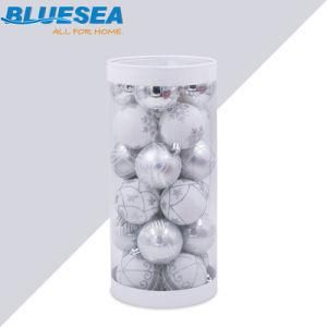 Silver Color Painted Ball Set 6cm/24PCS Christmas Tree Pendant Decoration Ball