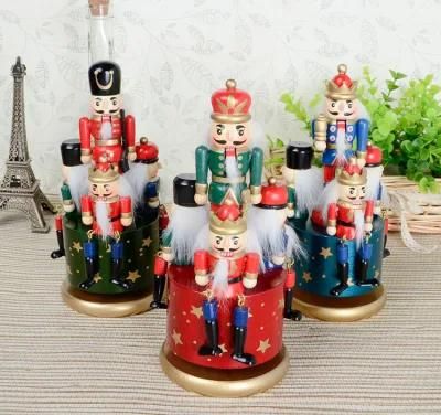 Christmas Wooden Nutcracker Musical Box