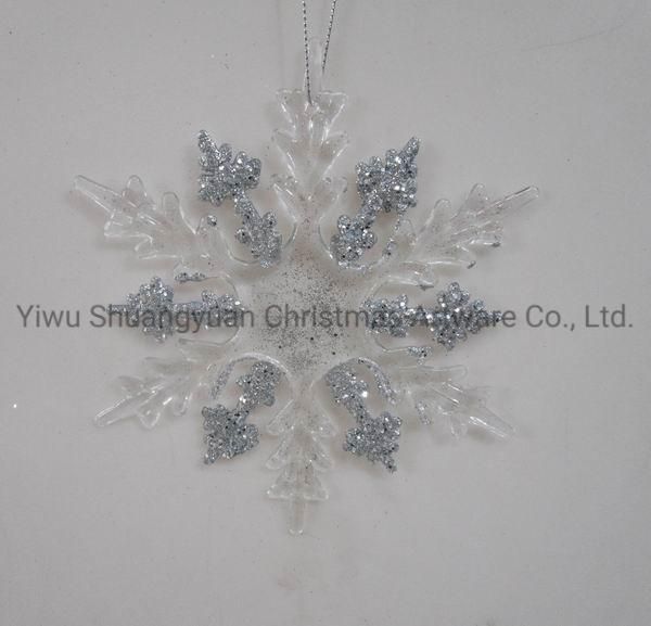 Artificial Christmas Acrylic Decoration with Bowknot Angel Heart Star Bell Supplies Ornament Craft Gifts for Holiday Wedding Party