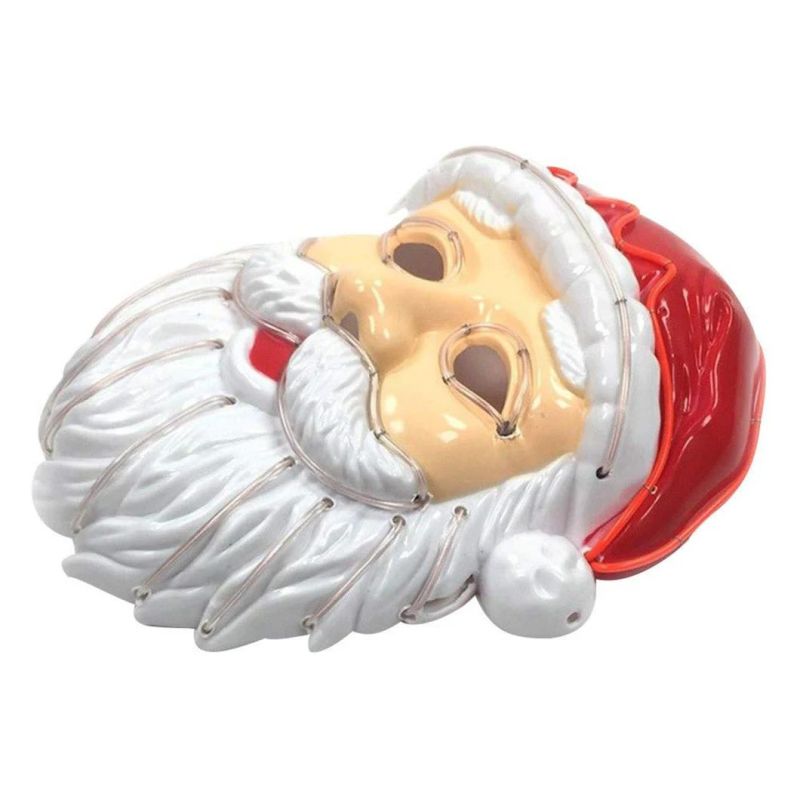 LED Light up Mask Santa Claus Mask Christmas Party Supplies