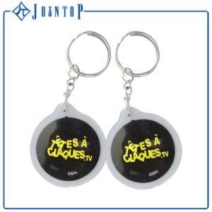 Plastic Acrylic Reflective Hard Reflector Keychain with Different Shapes