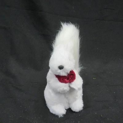 Whole Sale Christmas Decoration White Foam Squirrel