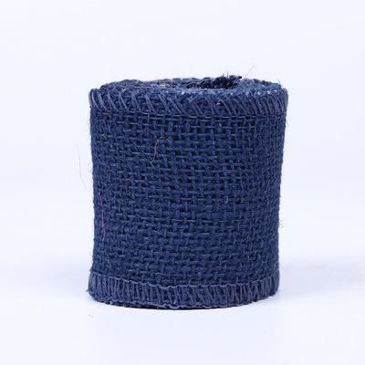 Wholesale Wired Fabric Natural Jute Lace Mesh Burlap Ribbon Roll