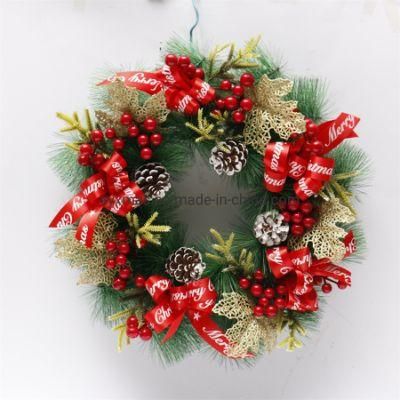 Whole Sale Christams Home Decoration 40cm Pine Needle-Wreath