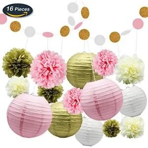 Umiss Paper Flower Lanterns Birthday Baby Shower Wedding Party Decorations