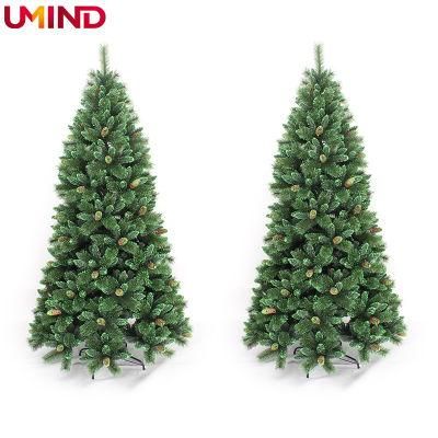 Xo2126m China Manufacturer Artificial Decoration Tree PVC Christmas Tree 9FT with Pine Cones Customized