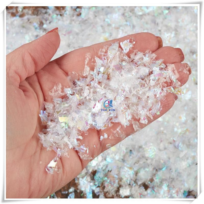 Iridescent Artificial Snow for Embellishing Holiday Crafts and Displays