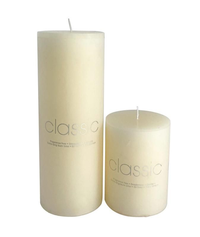 China Big Size Paraffin Pillar Wedding Candle Manufacture Velas Decorativas