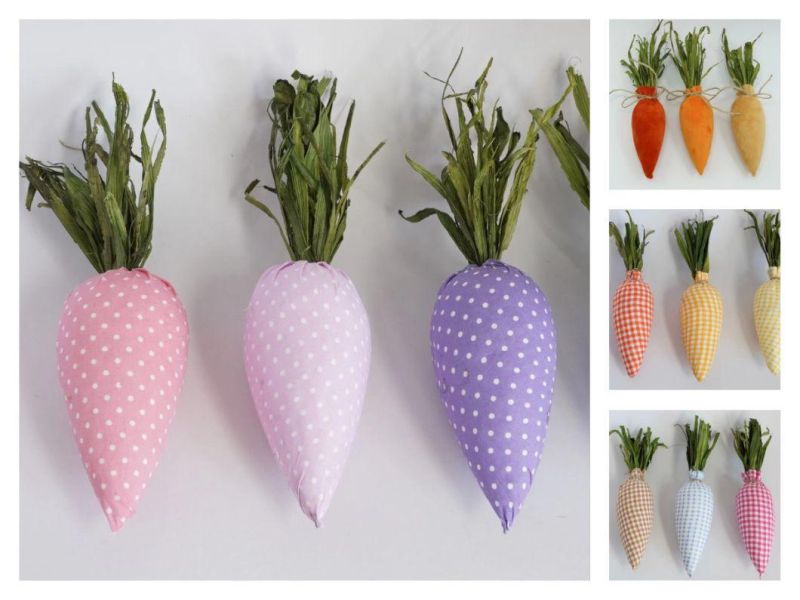 New Design Factory Fabric Home Decor Easter Decoration Carrot
