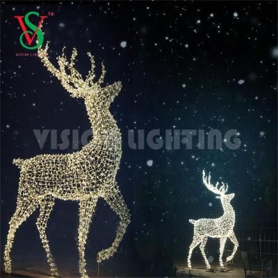 Waterproof LED Giant Christmas Illuminated Reindeer Lights Outdoor