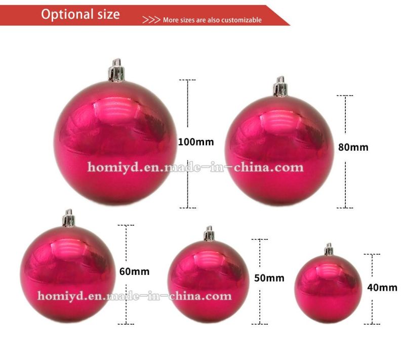 Display Box Christmas Gift Bags Electroplate Ball Christmas Balls Plastic Balls Christmas Decorations