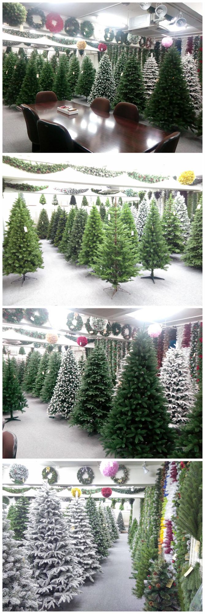 210cm Green PVC Tips Artificial Christmas Wedding Decoration Gift Tree