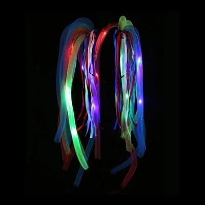 Dazzling Toys LED Light up Noodle Hair Headband Party Dreads