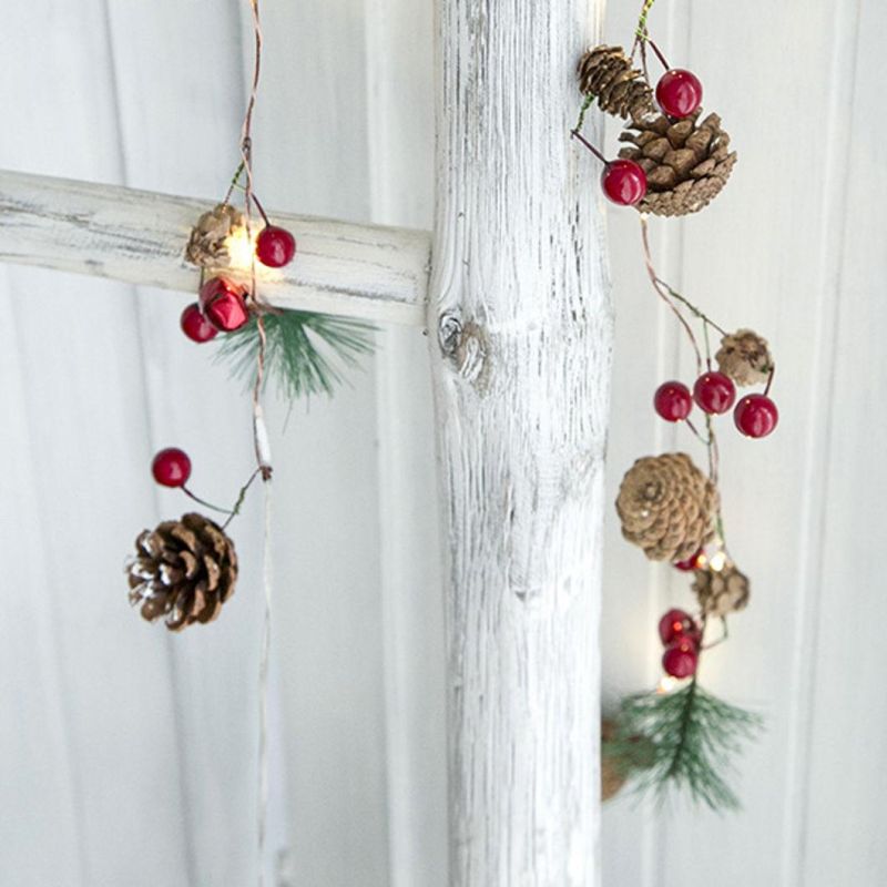 Christmas String Light, Pinecone Fairy Light Copper Wire Battery Operated