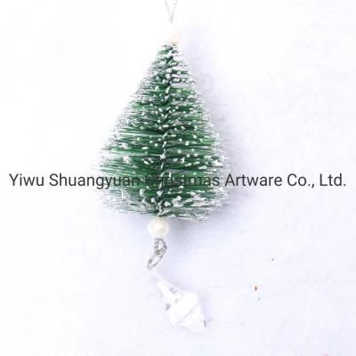 Green Pet Hanging Mini Christmas Tree Miniature Christmas Tree for Decoration